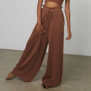 New Lunya Cozy Cotton Silk Relaxed Wide Leg Pant